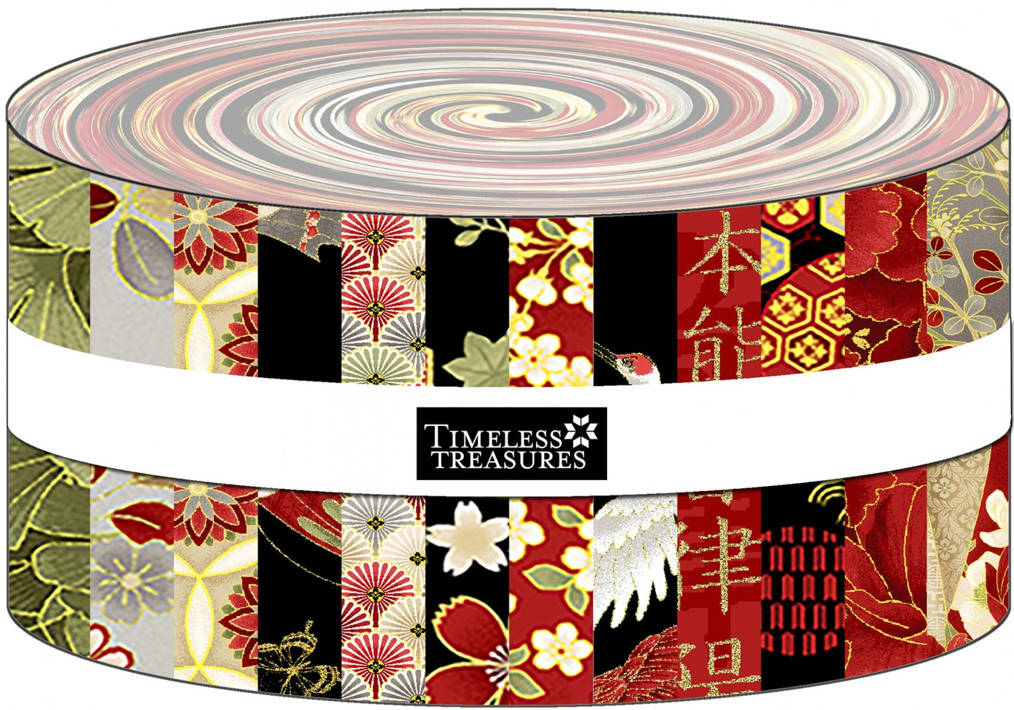 Jelly Roll - Kyoto Garden by Timeless Treasures