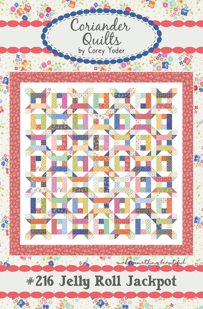 Jelly Roll Jackpot  Quilt Pattern  by Corey Yoder of Coriander Quilts