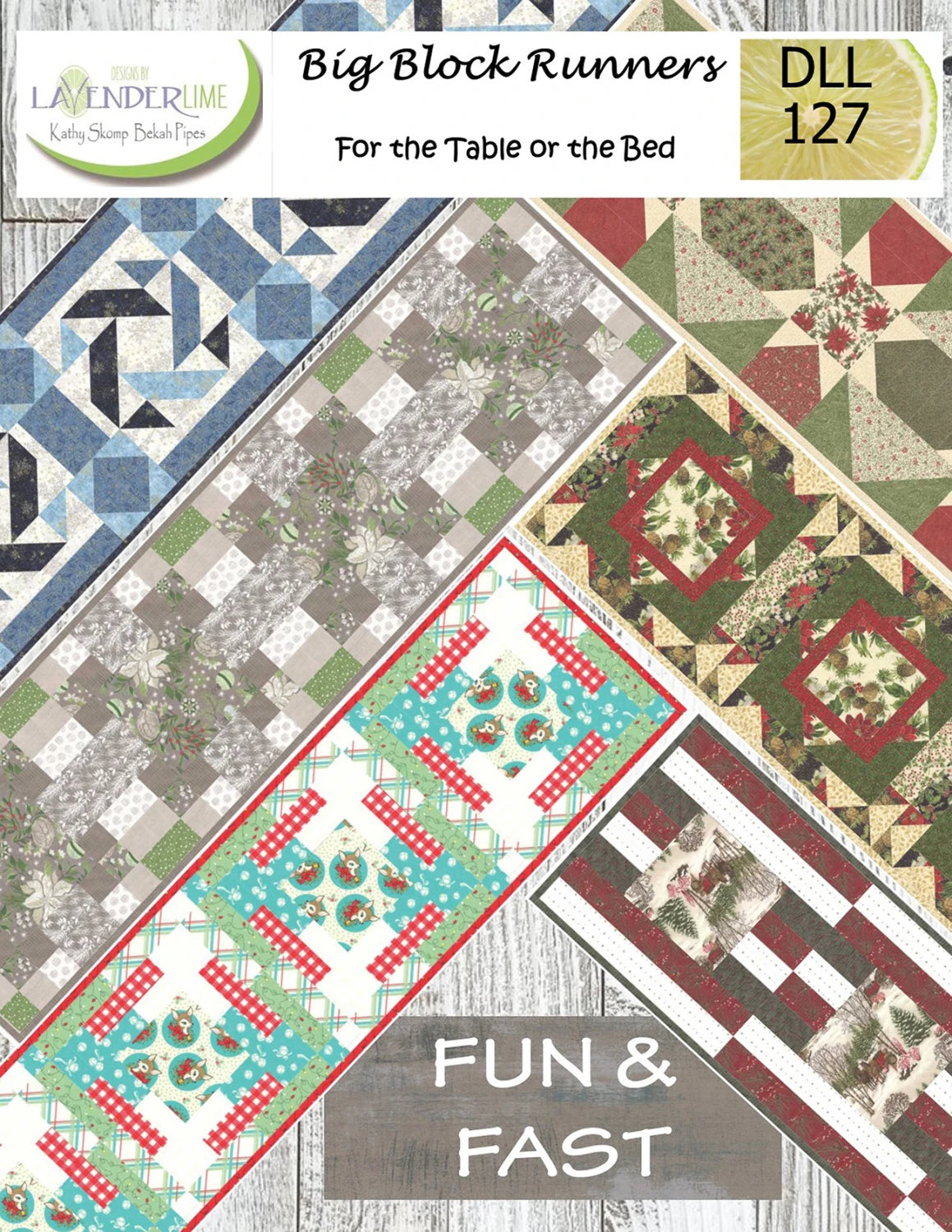 Big Block Runners Booklet by Kathy Skomp forLavender Lime