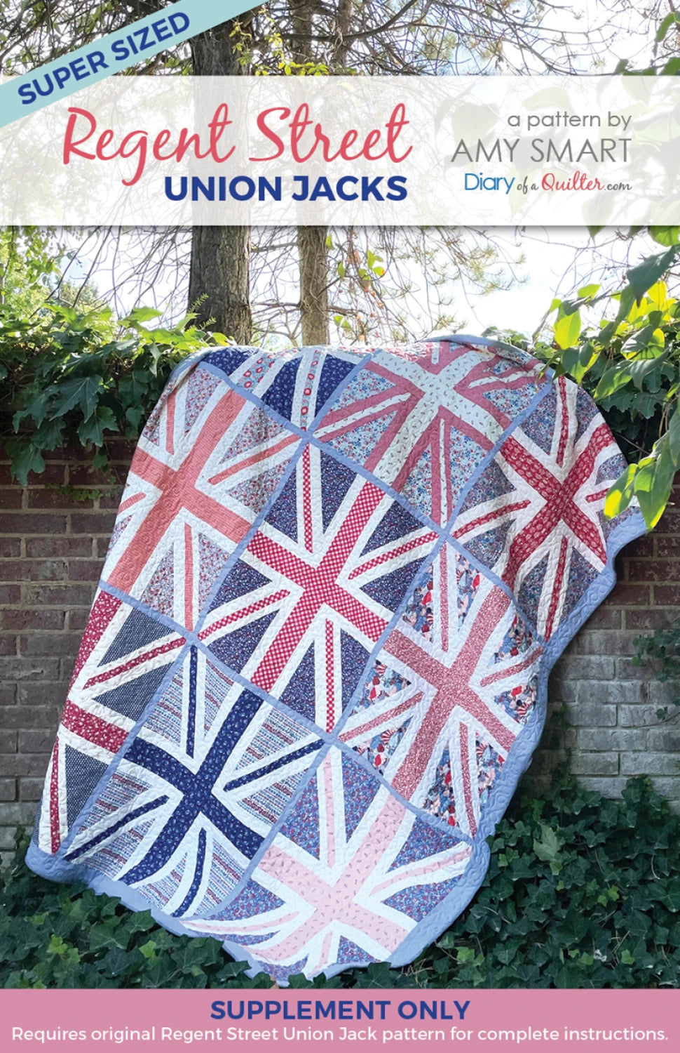 Regent Street Union Flags by Amy Smart  - Super Sized