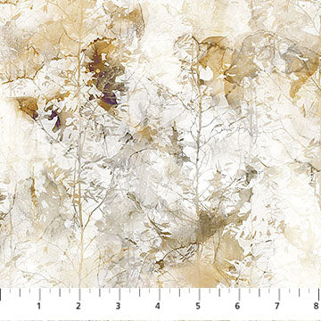 Misty Morning  by Deborah Edwards and  Melanie Samra- Trees White Multi