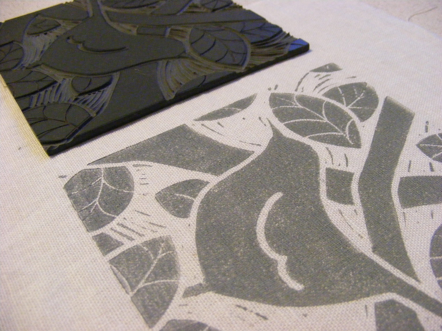 17/08/24  Lino Printing onto Fabric  Workshop with Louise Nichols *Suitable for Beginners  - 10am to 4pm