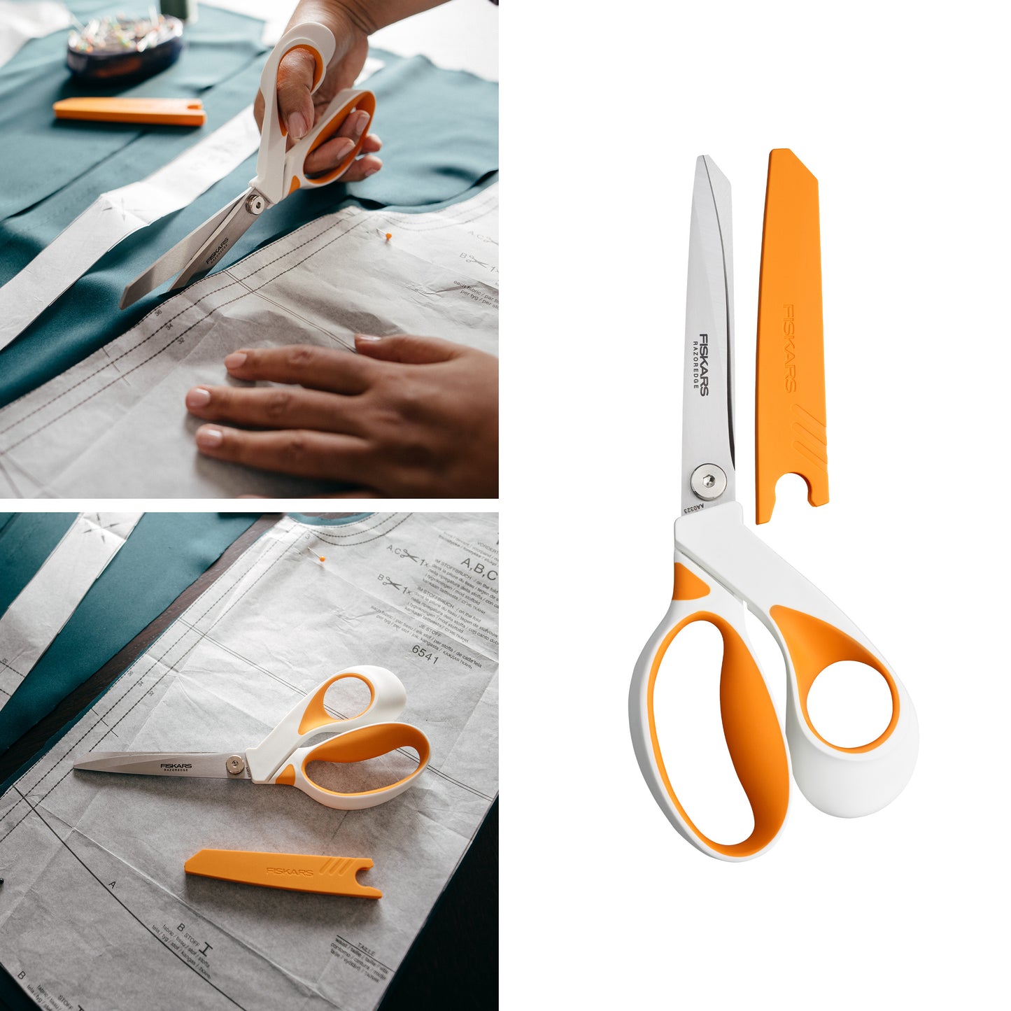 Sewing Shears Razor Edge 23cm  Scissors with protective sheath