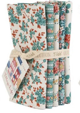 Fat Quarter Bundle - Village Life - Petrol