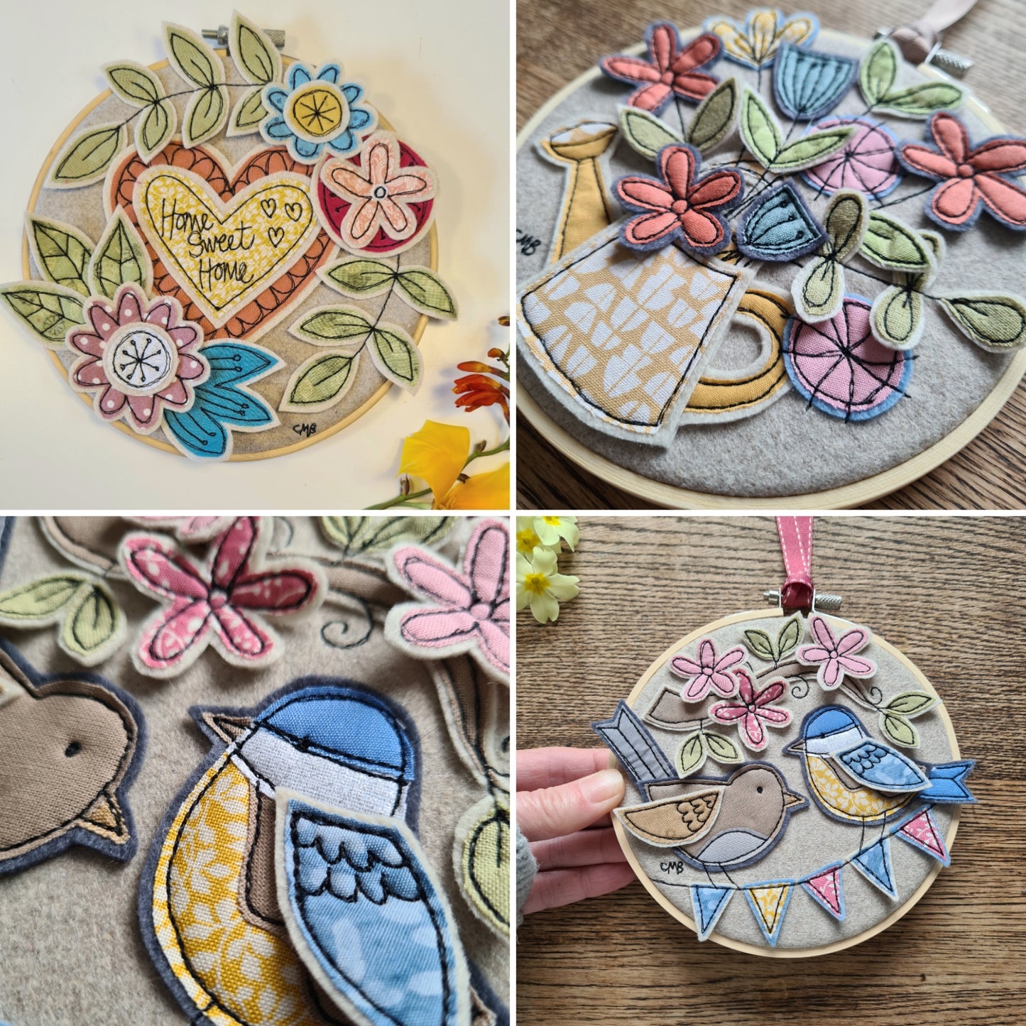 05/03/26 Three Dimensional Applique Hoop Artwork with Caroline Michelle 10.00 -4.00pm (not suitable for for beginners)