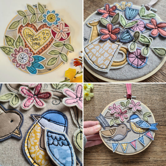 05/03/26 Three Dimensional Applique Hoop Artwork with Caroline Michelle 10.00 -4.00pm (not suitable for for beginners)