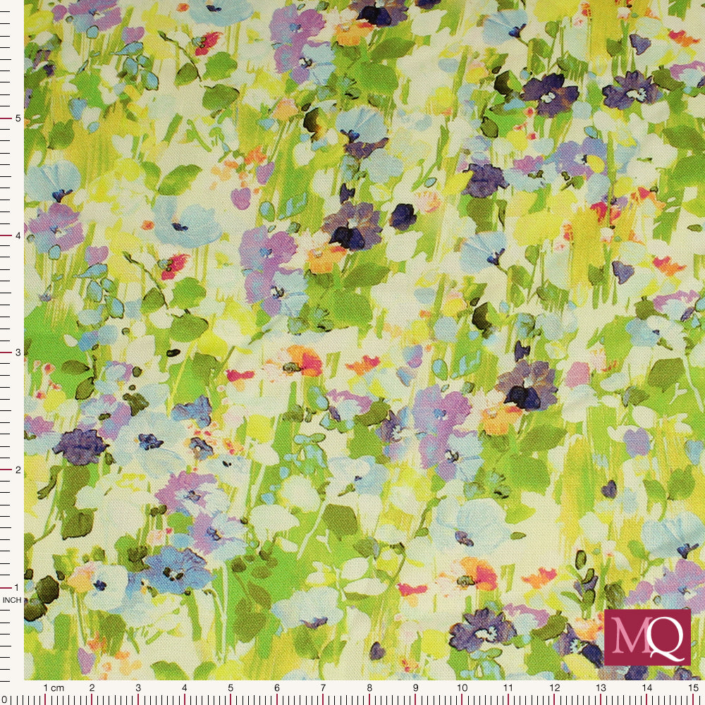 Painterley Petals by Robert Kaufman - Valley Sprig