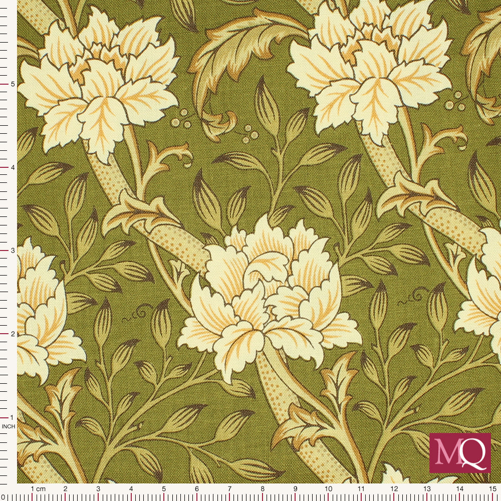 Morris Manor -  by Barbara Brackman for Moda -Sage
