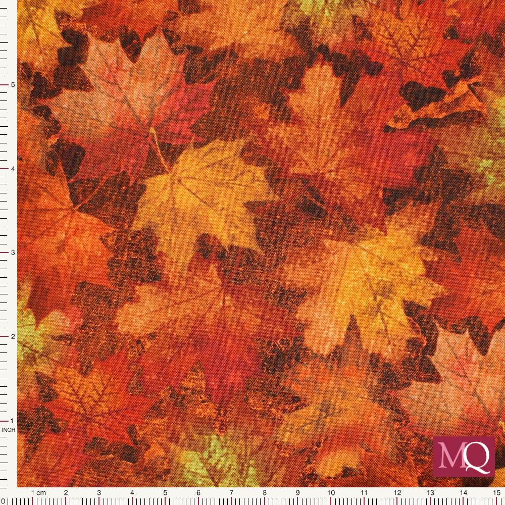 Oh Canada 13 by Deborah Edwards for Northcott Fabrics   Rust Multi