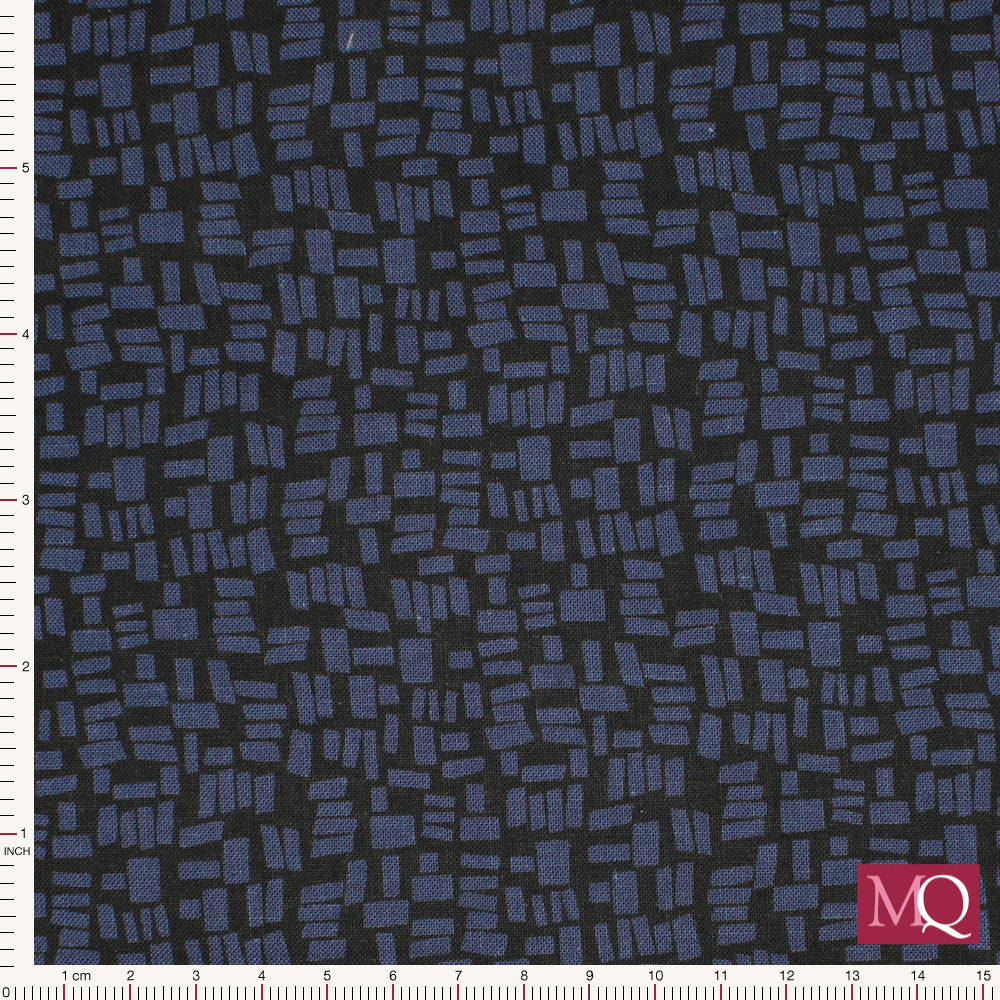 Conway by Makower -Cobblestone Black