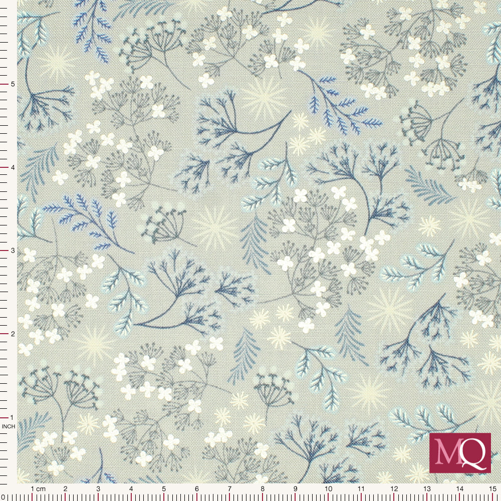 A Winter's Moon by  Lewis and Irene - Frosted Foliage on Grey
