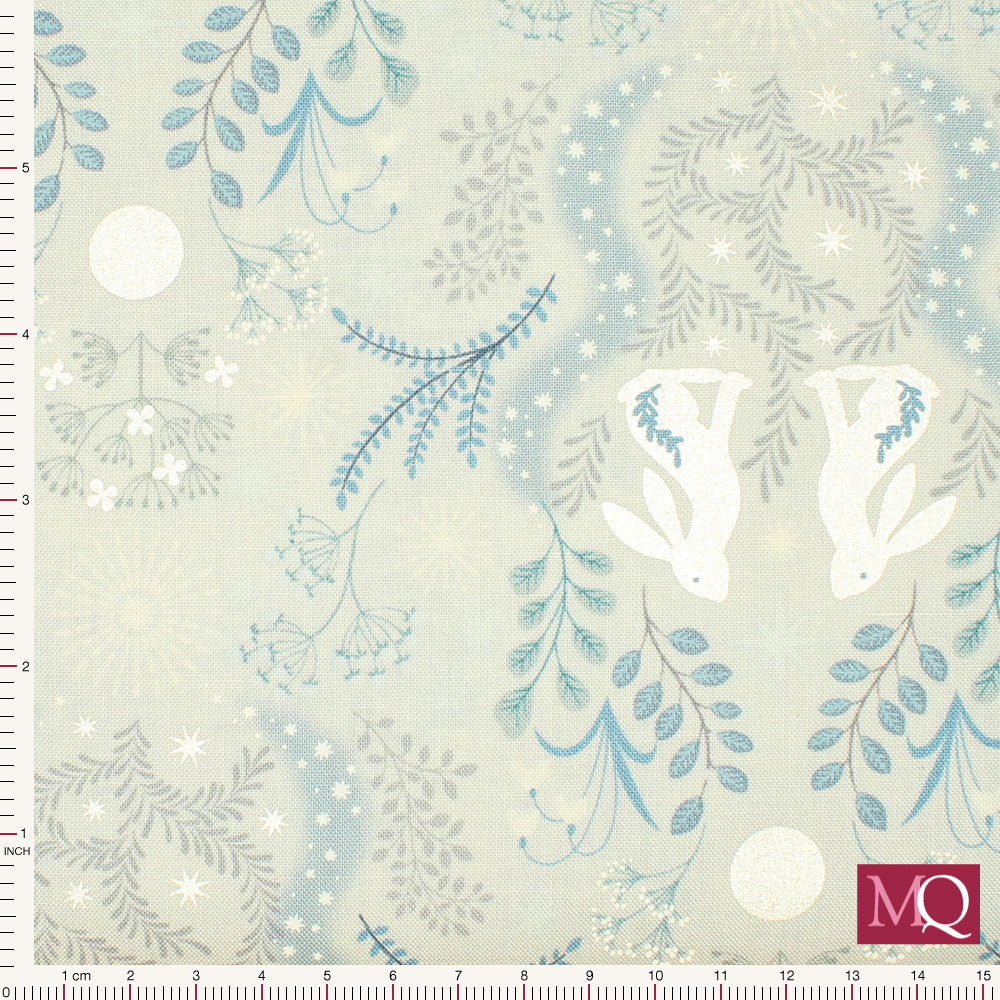 A Winter's Moon by  Lewis and Irene - Winter Hare on Light Silver