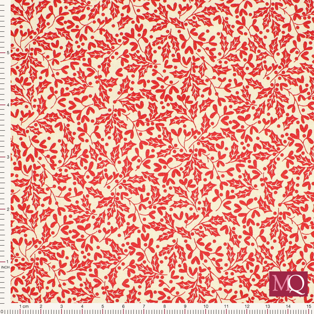 Scandi by Makower -Holly Red 114/R