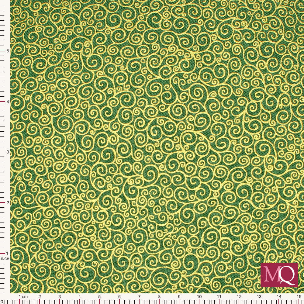Good Tidings  by Makower -Scroll Green 109/G