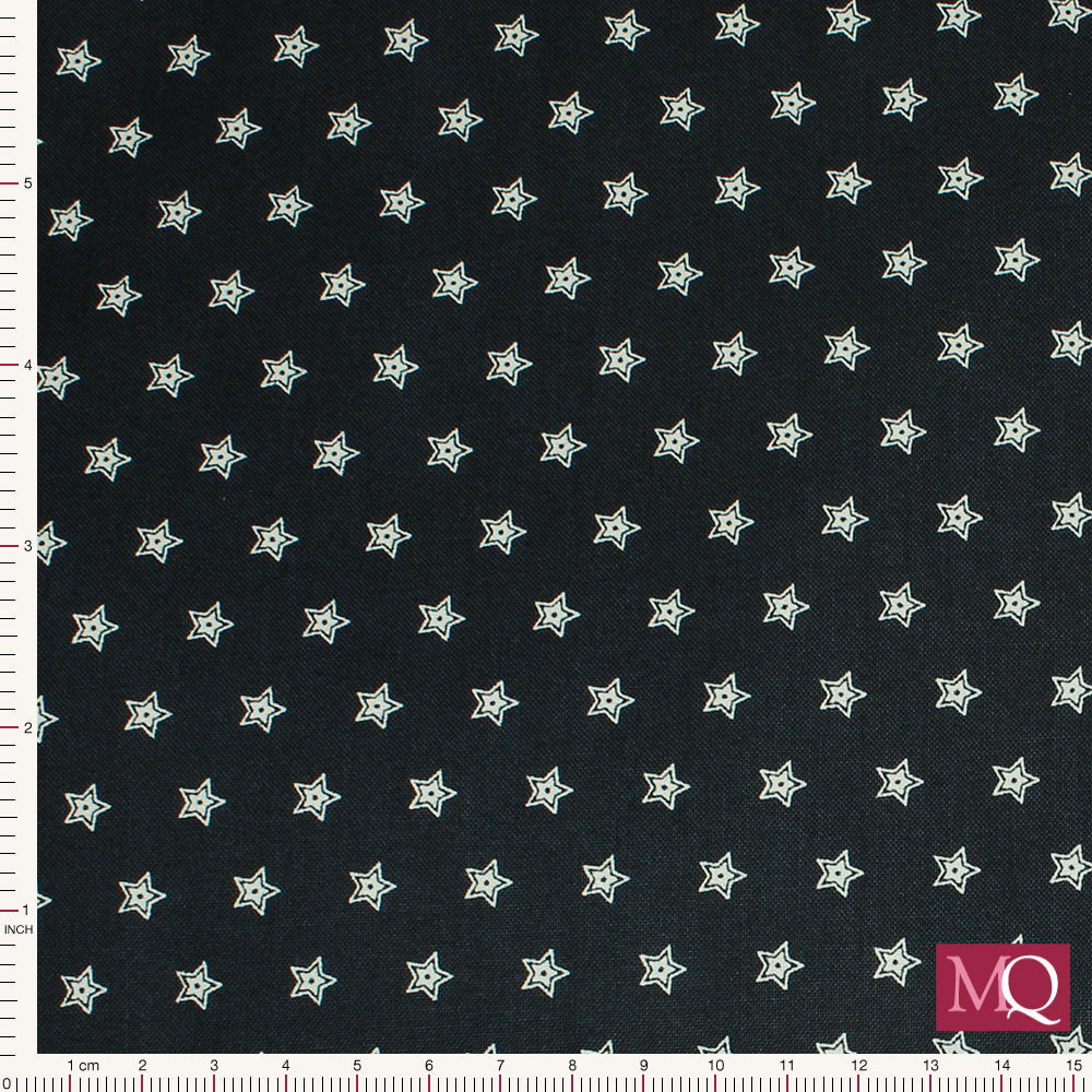 American  Gatherings 111 by Primitive Gatherings  for Moda -  Double Star Navy 49324-16