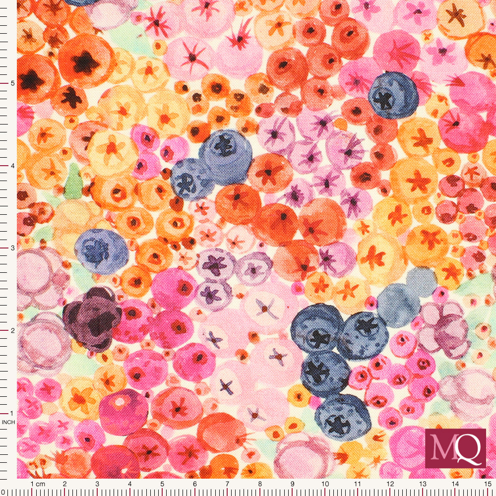 Forest Fruits by Betsy Olmsted for Windham -Ripe Berries Pink