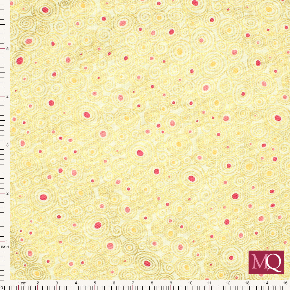 Golden Scroll  by Makower -Cream