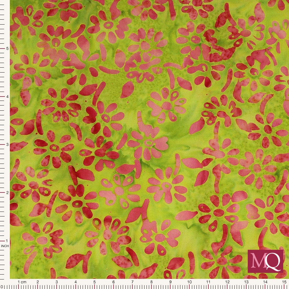 Bali Batik by Anthology -French Rose  - Jaqueline De Jonge Lime