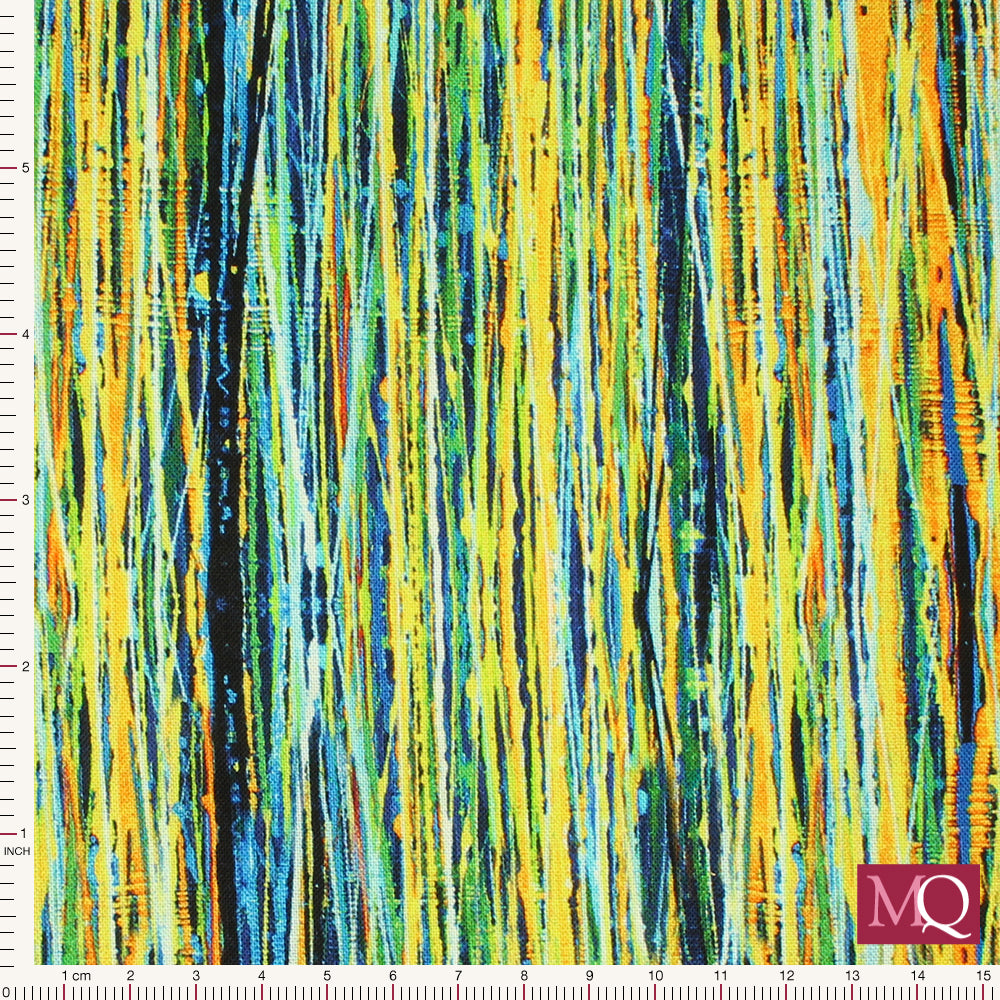 Sunflower Symphony by Chong A Hwang for Timeless Treasures - Stripe Multi