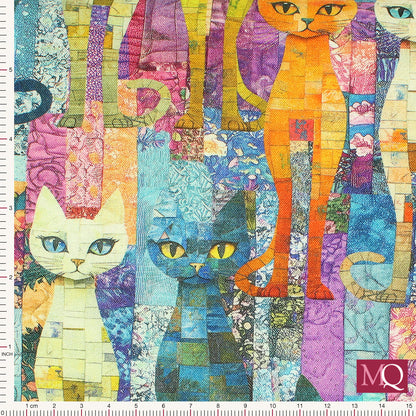 QUILT CATS by Timeless Treasures - Packed Cats