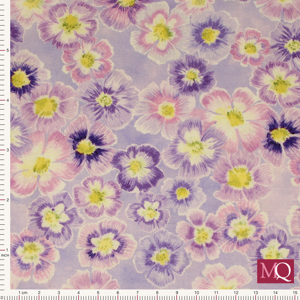 Delphinium by Janet Clare for Moda - Mauve 24650 17