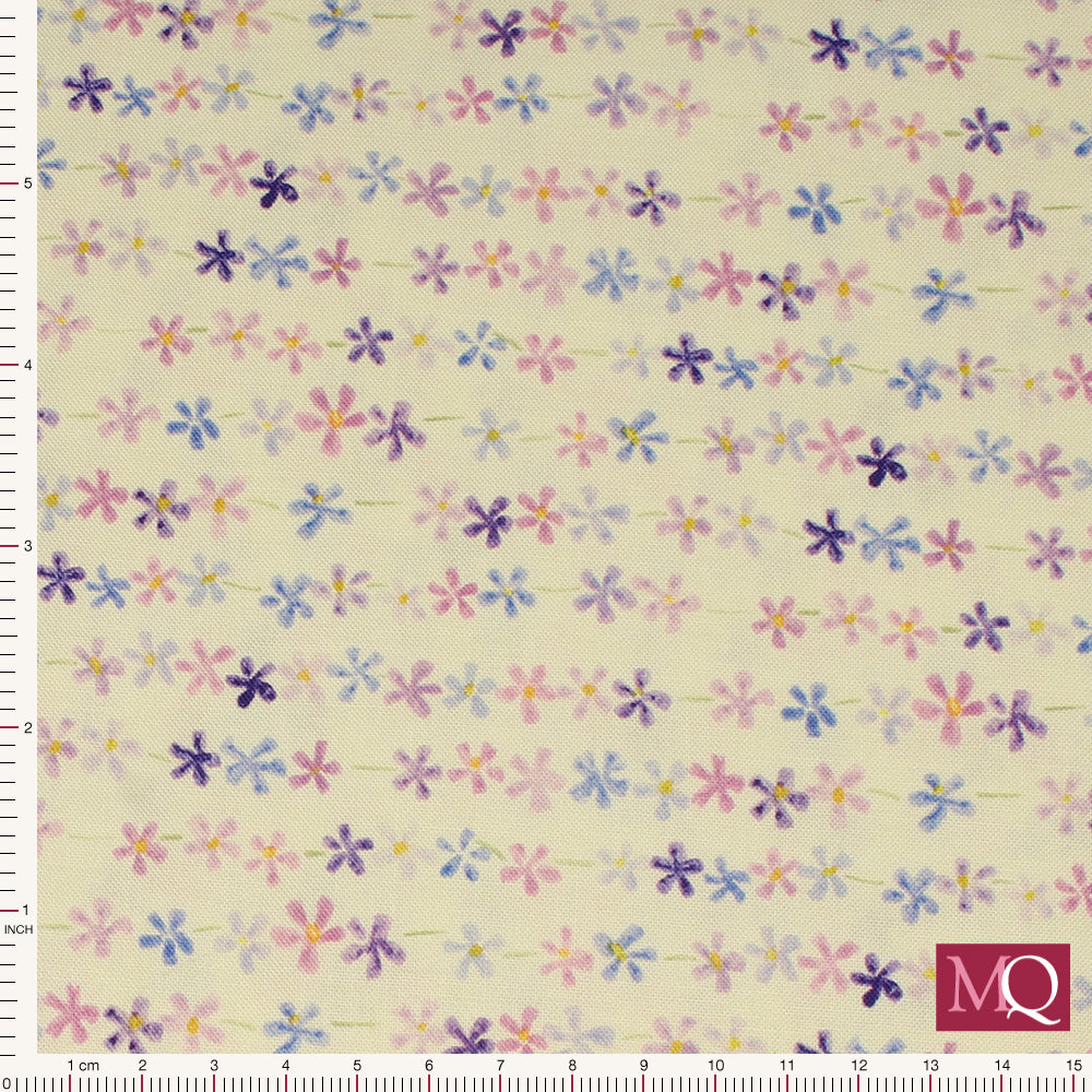 Delphinium by Janet Clare for Moda - Snowdrop 24655 11