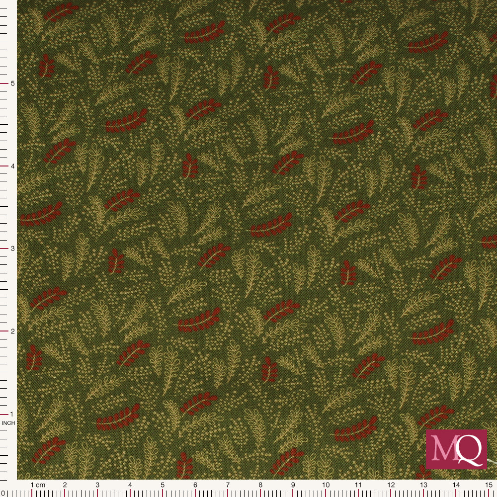 Pineberry Lane by Pam Buda for Marcus Fabrics - Holiday Greenery (Green)