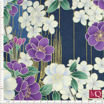 Ara by Nutex - 67120 2-Blue/Gold /Metallic £1.50/10cm