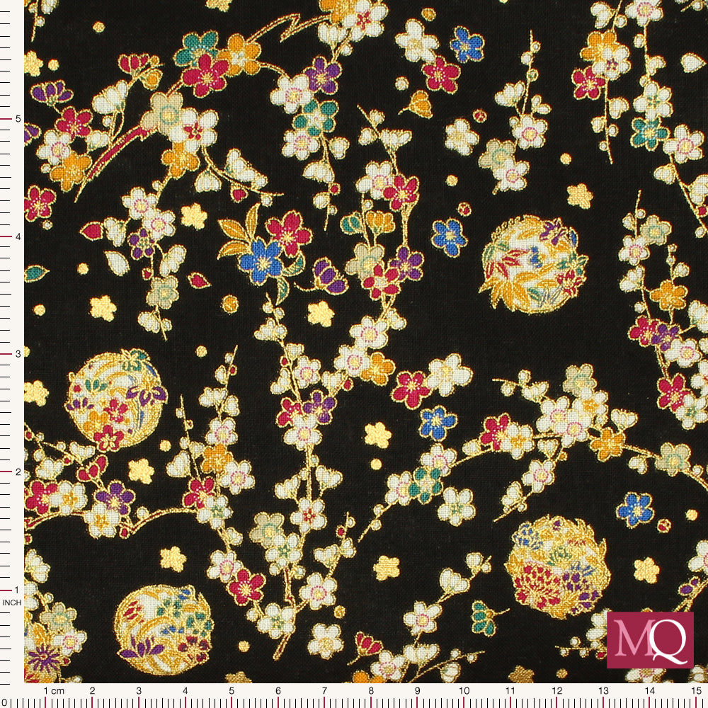 Edo by Nutex - 67110 1-Black/Gold /Metallic £1.50/10cm