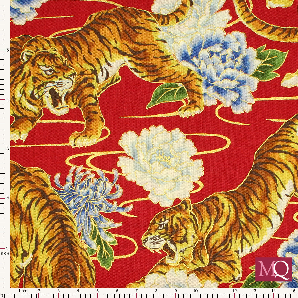 Myoko by Nutex - 67230 4 -Red/Gold /Metallic £1.50/10cm