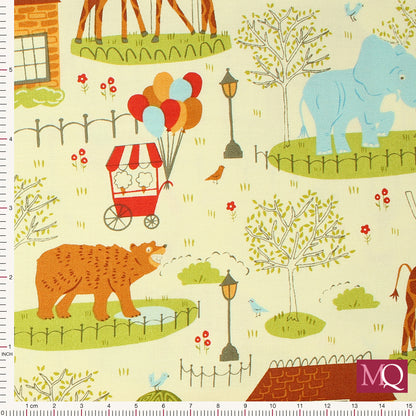 Animal Park Fun by Stacy Iest HSU  for Moda -Dove