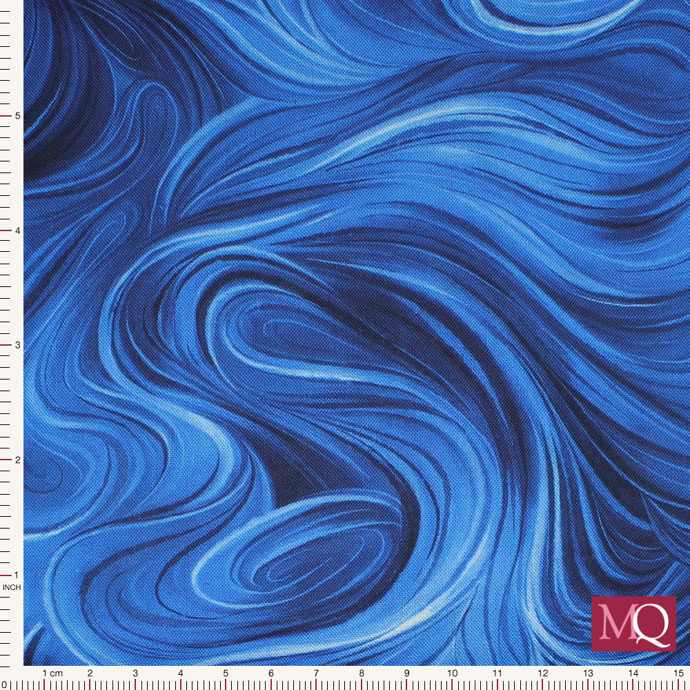 Swirl by Fiona Clarke for Nutex - Blue