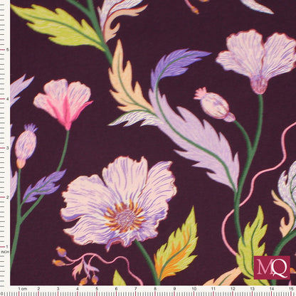 Floral Fondant by Linn Warme for Moda - Plum