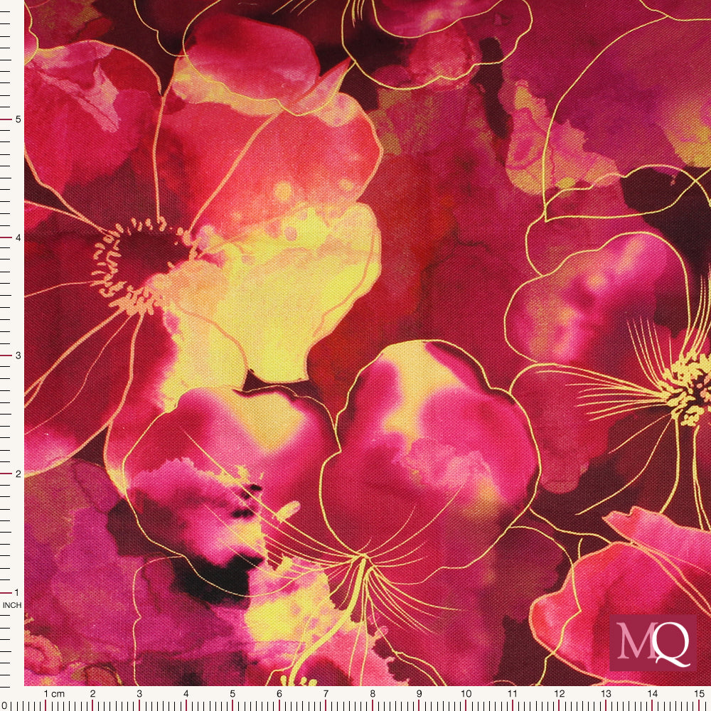 Artful Blooms  by Robert Kaufman - Pink Remnant