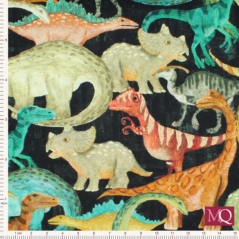 Age of the Dinosaur  by Katherine Quinn for Windham Fabrics - Evening Commute