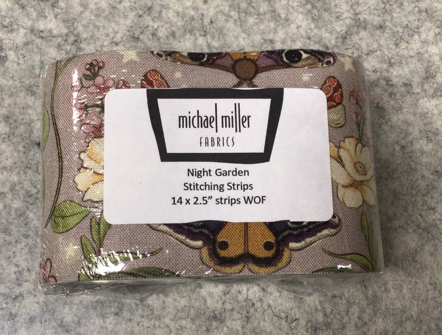 Stitching Strips  - 14 2.5" strips of Night Garden by Michael Miller