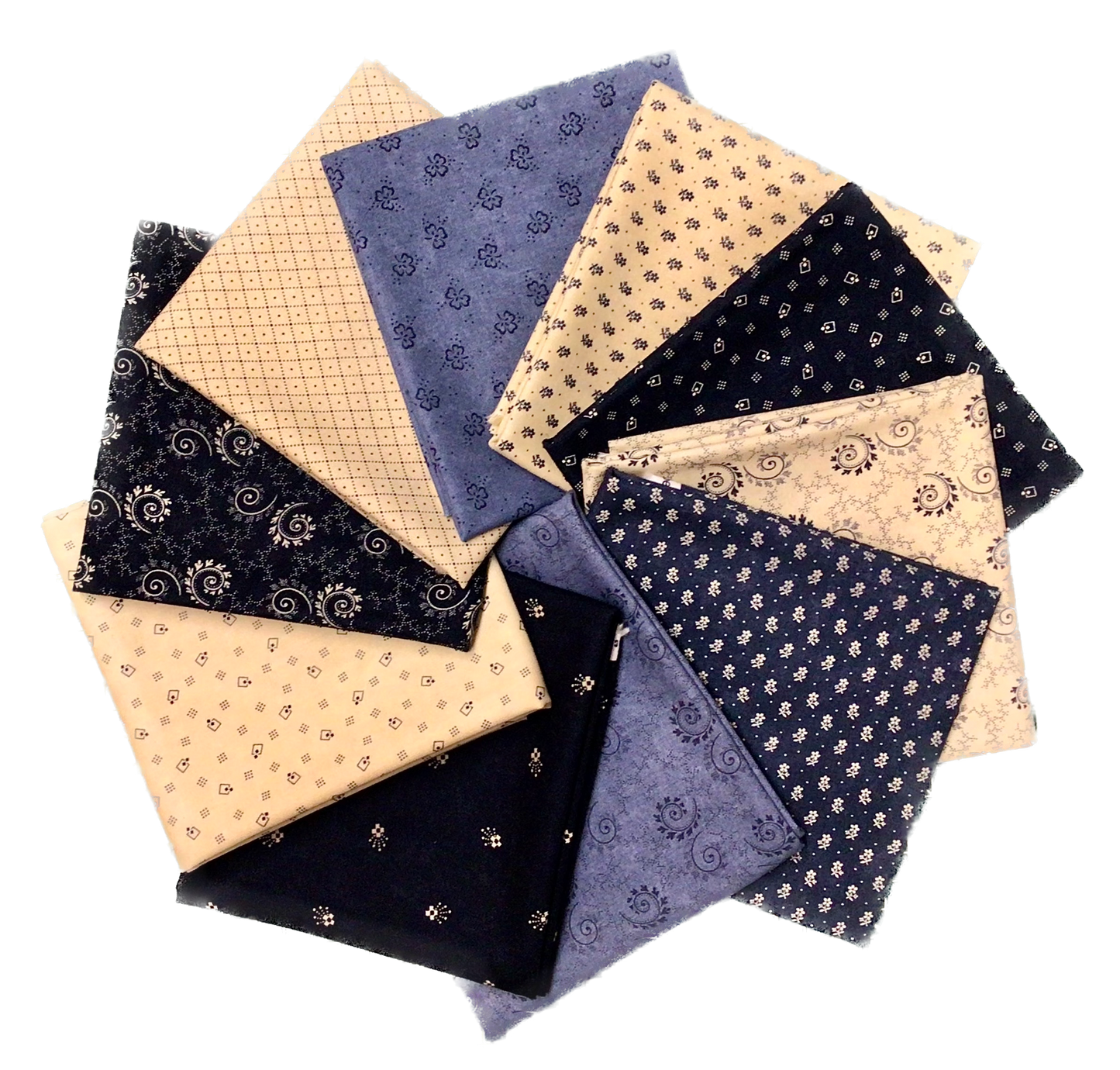 Bluebirds Nest -  Fat Quarter Bundle by  Kansas Troubles for Moda