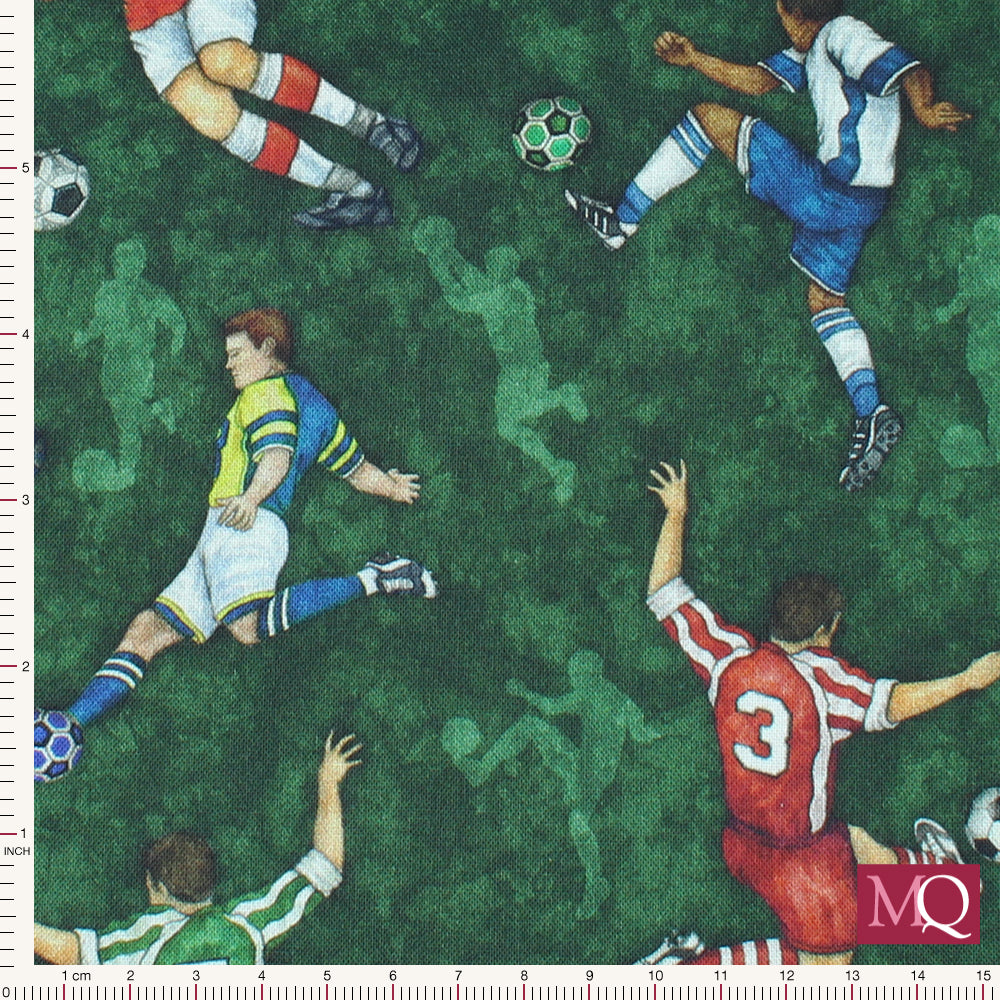 Just for Kicks by Dan Morris for  QT Fabrics - Footballers