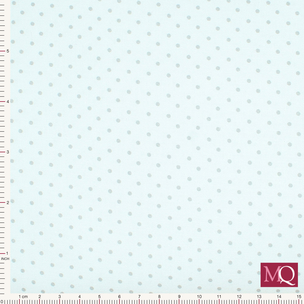 Pin Dot  by Nutex -  White with Grey Dots
