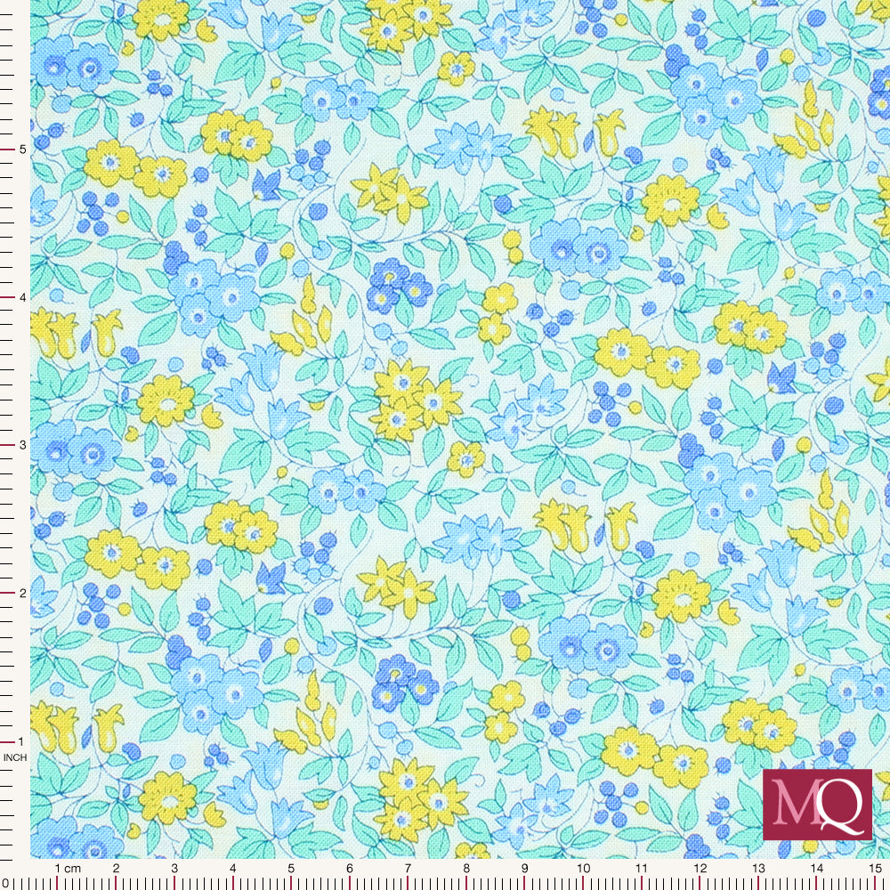 Liberty Flower Show Sunrise Collection - Forget me not Blossom