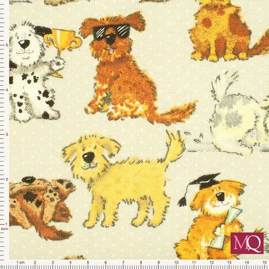 Dogs Comfy Flannel - £10/metre