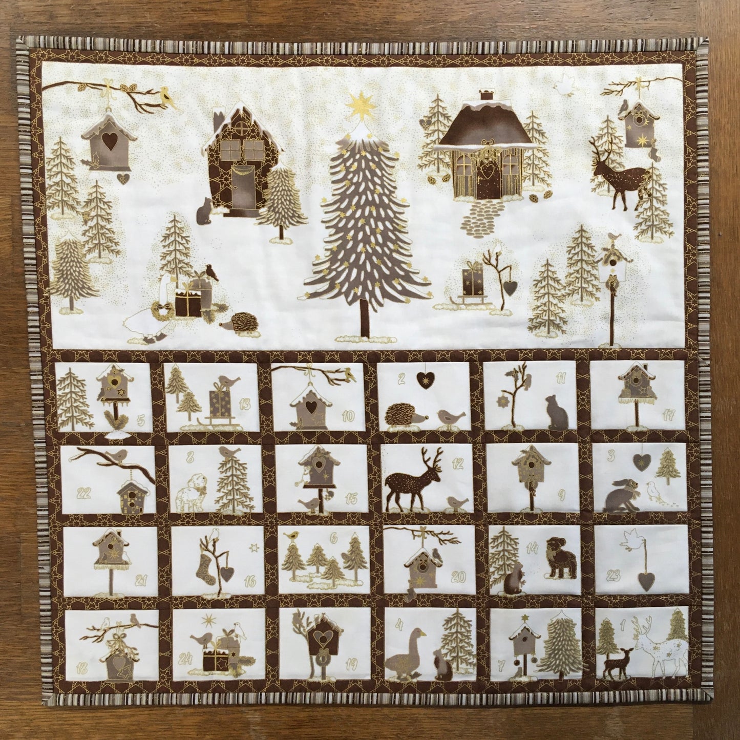 Frosty Snowflake  Advent Panel by Stof 4595-139  £11 panel