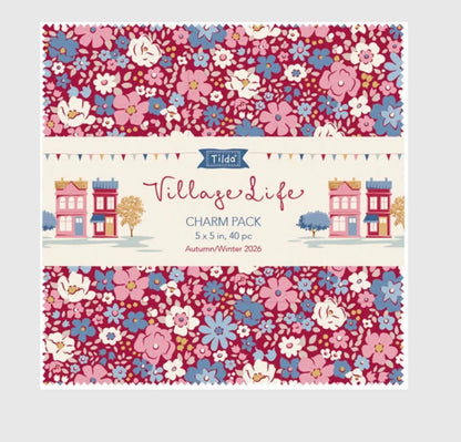 Village Life by Tilda -  5" Charm Pack
