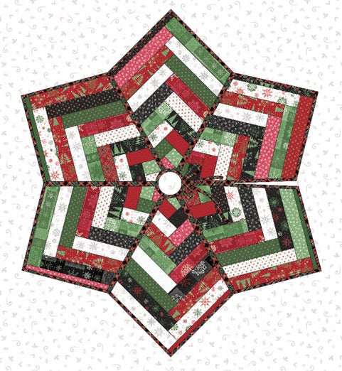 Christmas Night Tree Skirt  Pattern by Monique Jacobs for Maywood Fabrics - Free Download