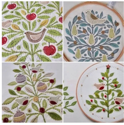 18/07/26 Christmas Lino Print Embellishment   - Workshop with Louise Nichols *Suitable for Beginners  (Sewing machine not required but might be handy) - 10am to 4pm