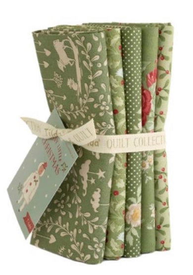 Fat Quarter Bundle - Tilda Merry Little Christmas - Green