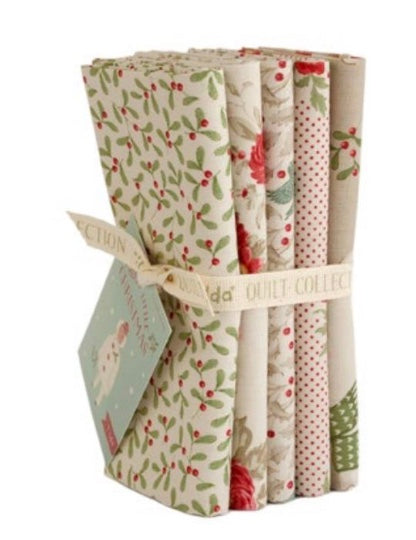 Fat Quarter Bundle - Tilda Merry Little Christmas - Cream