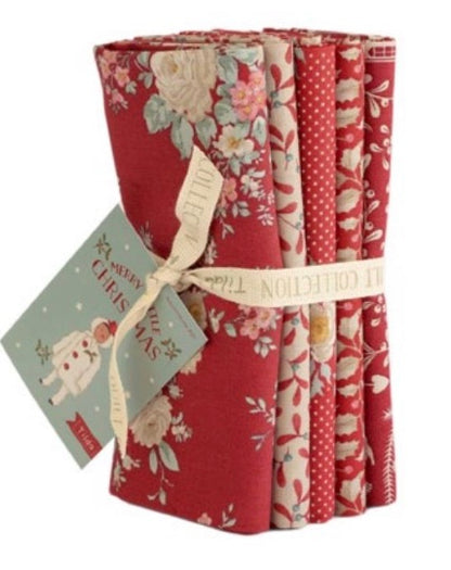 Fat Quarter Bundle - Tilda Merry Little Christmas - Red