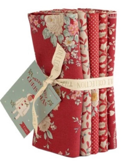 Fat Quarter Bundle - Tilda Merry Little Christmas - Red