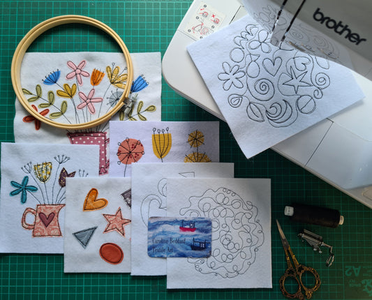 23/04/25 An introduction to freemotion embroidery with Caroline Michelle 10.00 -4.00pm